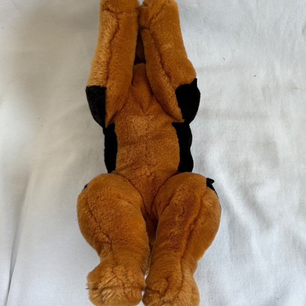 Harley-Davidson Rottweiler Plush Dog Orange Bandana 2003 Collectible 14 Inch - Picture 9 of 13
